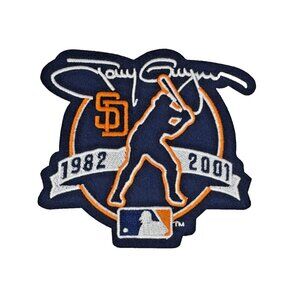 Tony Gwynn Retirement 2001 San Diego Padres Embroidered 4in Iron / Sew-On Patch